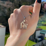 Side angle of personalized necklace Personalized necklace - For the best mother in the world
