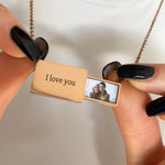 Personalized photo Necklace - To my Mother custom engraving detail and material quality