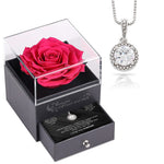 Sterling Silver Necklace with Roses Gift Box - To My Baby custom engraving detail and material quality