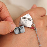 Personalized Necklace with Hidden Photo gift-ready packaging with rose box presentation