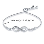 Beyond Love Endless-Bracelets with Engraving with surprise rose gift box front view - Beyond Love