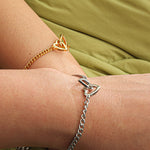 Close-up detail of Beyond Love Permanent Bracelets with Name Engraving showing premium quality craftsmanship