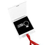 Multiple angles of Personalized Eye Photo Keychain personalized keychain