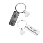 Personalized Eye Photo Keychain with hidden photo projection front view - Beyond Love