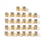 Iced Cube Initial Necklace custom engraving detail and material quality