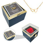 Unboxing experience of Heart Necklace - With Real Rose - To My Love personalized gift