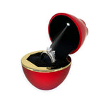 Lifestyle photo of Sterling Silver Crown Ring Set - Luxury box as meaningful love gift