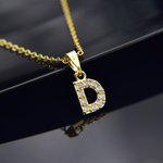 Lifestyle photo of Luxury necklace - Initial as meaningful love gift