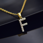 Luxury necklace - Initial custom engraving detail and material quality