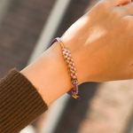 Lifestyle photo of Grandmother & Granddaughter - Blossom Knot Bracelet as meaningful love gift