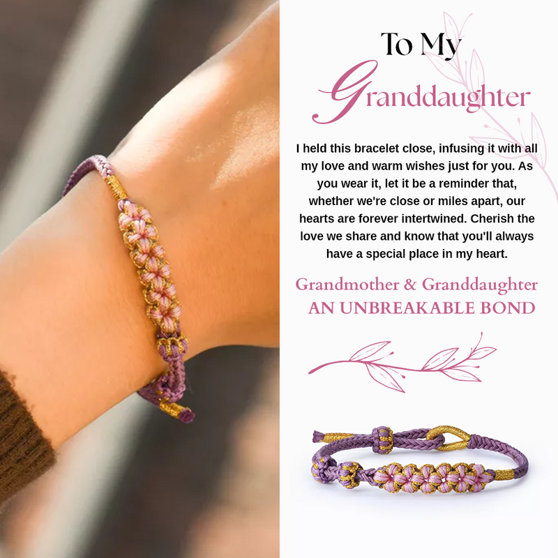Grandmother & Granddaughter - Blossom Knot Bracelet  front view - Beyond Love