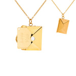 Necklace with Hidden Love Letter – Romantic Gift for Her gift-ready packaging with rose box presentation