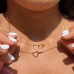 Close-up detail of Engraved Name Necklace - With Real Rose showing premium quality craftsmanship