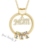 Love Necklace - Best Gift For The Greatest Mother with custom engraving front view - Beyond Love