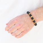 Lava stone bracelet - To my beloved Dad/Son/Husband gift-ready packaging with rose box presentation