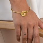 Unboxing experience of Bracelet with customizable heart pendants personalized gift