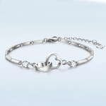 Mother & Daughter Bracelet - Forever linked gift-ready packaging with rose box presentation