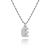 ICY Bubble Letter Initial Necklace