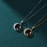 Mother and Daughter necklace - Stars gift-ready packaging with rose box presentation