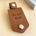 Side angle of personalized keychain Personalized photo Keychain - To my Dad