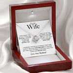 Close-up detail of Sterling Silver Necklace - To my amazing Wife showing premium quality craftsmanship