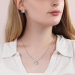 Sterling Silver Necklace - To my Granddaughter gift-ready packaging with rose box presentation