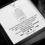 Lifestyle photo of Stainless steel - To my Love as meaningful love gift