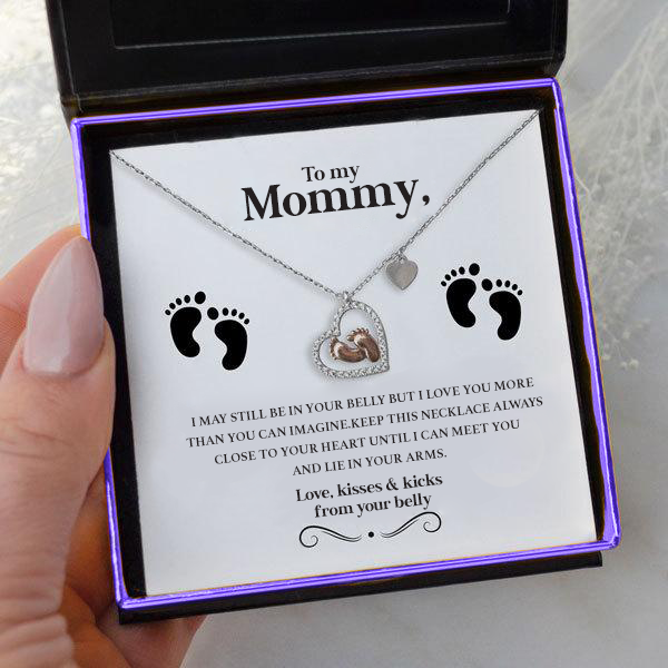 Baby necklace - To my Mother  front view - Beyond Love