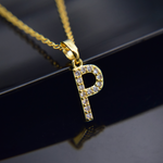 Luxury necklace - Initial custom engraving detail and material quality