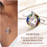 Crystal necklace - Rebirth & Eternity  front view - Beyond Love