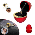 Lifestyle photo of Personalized Photo Ring - To my loved Ones as meaningful love gift
