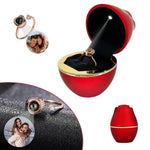 Side angle of personalized ring Personalized Photo Ring - To my loved Ones