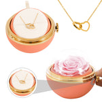 Lifestyle photo of Engraved Necklace - With Real Rose - To My Love as meaningful love gift