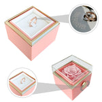 Gift wrapping and surprise packaging for Light Projection Ring - LOVE FOREVER - With Rosebox