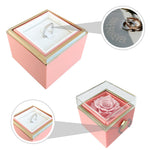 Multiple angles of Light Projection Ring - LOVE FOREVER - With Rosebox personalized ring