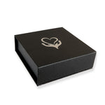 Close-up detail of Charming Heart Necklace with Engraved Beads showing premium quality craftsmanship