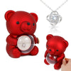 Sterling Silver Necklace - with real Rose Bear Giftbox