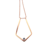 Lifestyle photo of Ring Keeper Necklace as meaningful love gift