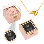 Unboxing experience of Engraved Heart Necklace with Surprise Rosebox - To My Love personalized gift