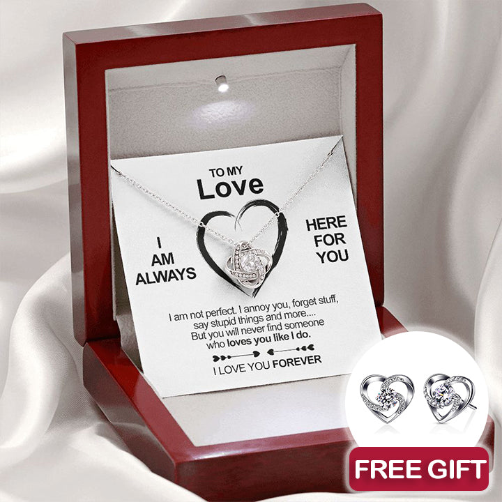 Close-up detail of Sterling Silver Necklace - To my Love + earrings FREE showing premium quality craftsmanship