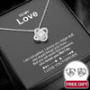 Sterling Silver Necklace - To my Love + earrings FREE