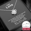 Sterling Silver Necklace - To my Love + bracelet FREE