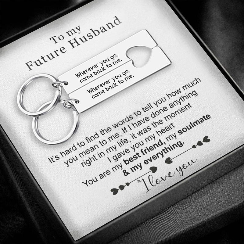 Keychain - To my future Husband  front view - Beyond Love