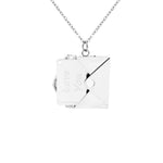 Multiple angles of Necklace with Hidden Love Letter – Romantic Gift for Her personalized necklace