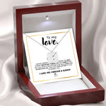 Unboxing experience of Necklace with Hidden Love Letter – Romantic Gift for Her personalized gift