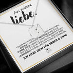 Close-up detail of Necklace with Hidden Love Letter – Romantic Gift for Her showing premium quality craftsmanship