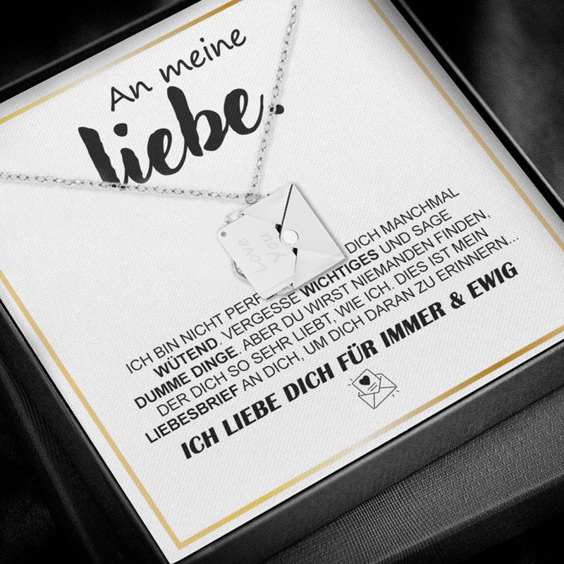 Close-up detail of Necklace with Hidden Love Letter – Romantic Gift for Her showing premium quality craftsmanship