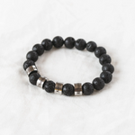 Lifestyle photo of Lava stone bracelet - To my beloved Dad/Son/Husband as meaningful love gift