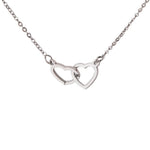 Heart Necklace - With Real Rose - To My Love worn styling photo showing elegant design