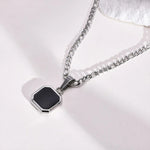 Close-up detail of Lux Pendant - 316L Stainless Steel showing premium quality craftsmanship